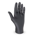 Nitrilové rukavice nepudrované "XL" černé/100ks 68193